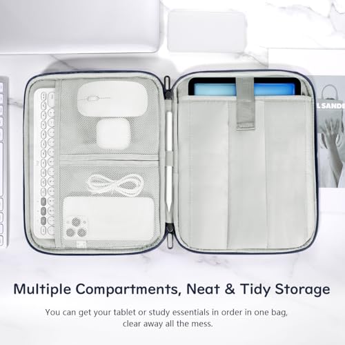 Dadanism 9-11 Pulgadas Funda Bolsa Protectora Acolchada para iPad (A16) 11", iPad Air/Pro 11", i-Pad 10.ª Gen 10,9" Air 5/4, i-Pad 9/8/7.ª Gen 10,2", Galaxy Tab A9+ 11", Tab M11 11", Añil - imagen 4