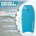 CONTOUR SURF Body Boards for Beach Lightweight Durable Body Board with EPS Core Dual Channel Double Swivel Coiled Wrist Leash Ideal 37/39/44 inch Bodyboards for Kids, Teens & Adults (39 inch)