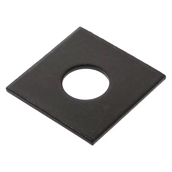 Square Washer, Fits Bolt Size 3/4 in Low Carbon Steel, Black Oxide Finish