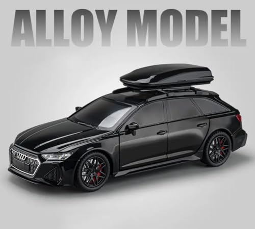 Image of Invite Enterprise Scale 1:24 Audi Rs6 High Simulation Diecast Metal Alloy Model With Audio Light Pull Back Feature - Collectible Vehicle (Colors As Per Stock)