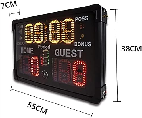 Marcador electrónico deportivo LED para baloncesto 55x38x7 cm miniatura 5