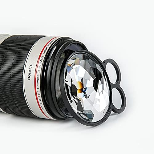 Handheld 77mm Effects Filters Kaleidoscope Glass Prism, Camera Filter Variable Number of Subjects DSLR Photography Accessories by BITINBI