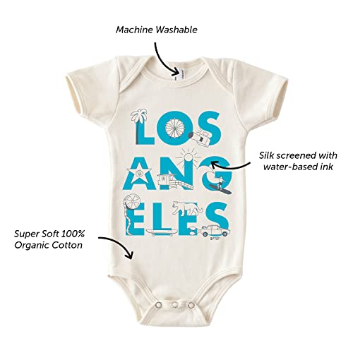 MAPTOTE Font One Piece-Unisex Baby Organic Cotton Short Sleeve Bodysuits-Various Sizes 3-18 Months-City Specific-Made in USA4