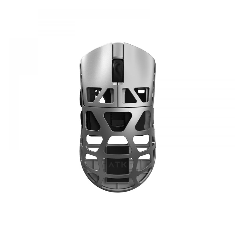 X Mouse da gioco wireless dual mode PAW3950 Accessori per PC personalizzati in magnesio leggero regalo(Silver Gray)