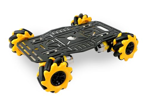 Châssis voiture robot Mecanum omnidirectionnel pour projets STEM Arduino