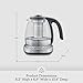 Breville BTM500CLR Tea Maker Compact Infuser and Water Kettle, 4 Cup, Brushed Stainless Steel and Glass