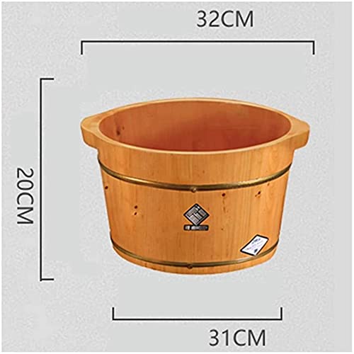 Bañera de pies de madera para uso doméstico, 20 cm alto miniatura 2