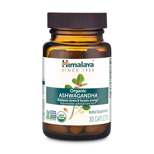 Himalaya Organic Ashwagandha Root, 30 Day Supply - Herbal Adrenal...
