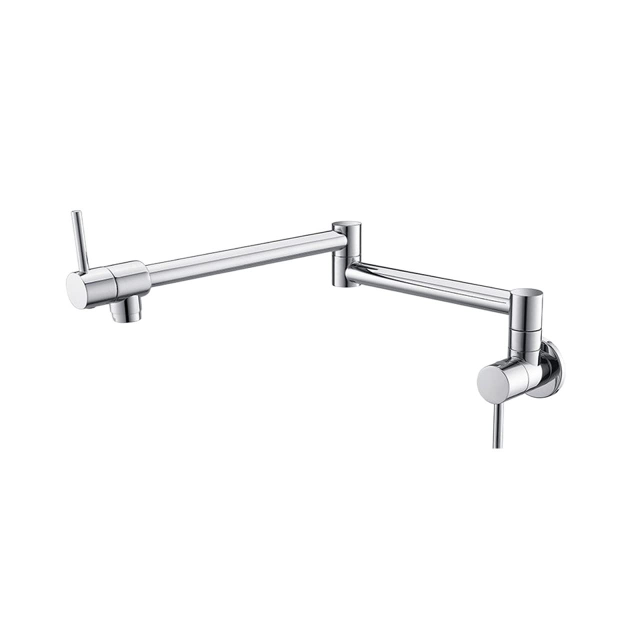 Brass Pot Filler Faucet Swing Spout Wall Mounted Brushed Nickel Black Quality Kitchen,Durability(Chrome)