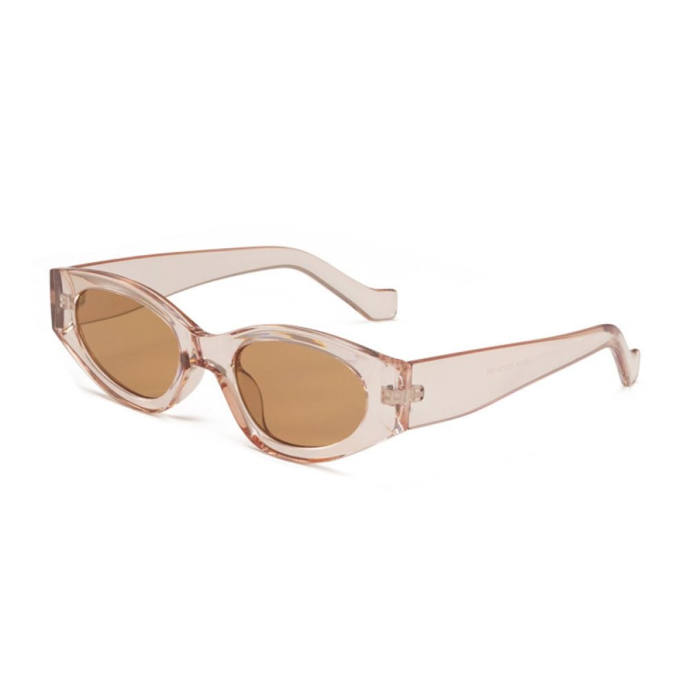 Petit œil de chat lunettes de soleil d'extérieur tendance beige et vert