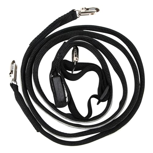 TOVINANNA Led Men's Suspenders Black Men's Elastic Clip-on Suspenders Led Lights Fashionable Unisex Trouser Straps for Festival