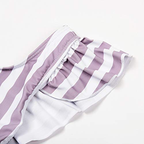 Image of JerrisApparel Little Girl One-Piece Swimsuit Ruffled Sleeve Swimwear Bathing Suit Beachwear