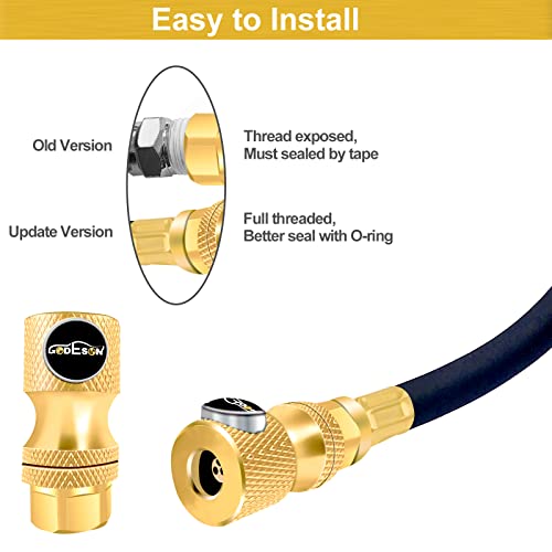 image for GODESON Locking Air Chuck,Lock on Air Chuck With 1/4FNPT,Closed Flow B