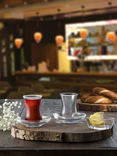 Pasabahce Premium Turkish Tea Cups Set of 12