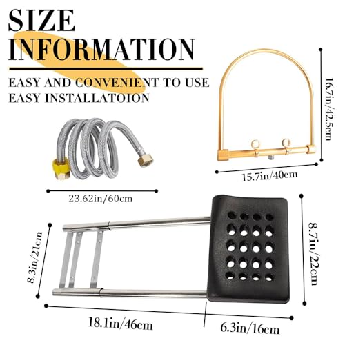 Head Spa Equipment Frame,Head Spa Wasserzirkulationsständer,Wasserzirkulationsgestell mit Kissen-Set,mit 22 AusgängenEin Meter Wasserleitung,360° Spülung,PVC-Kissen,für Salon-Kopfbehandlung,Shampoo