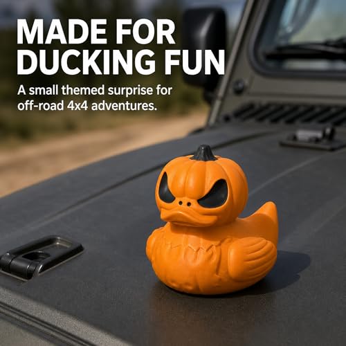 Figurine canard de croisière Halloween citrouille lanterne Jeep Ducking
