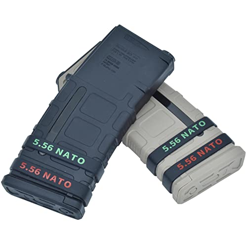 12 Pack Miaozhun 5.56 Nato Magazine Marking Bands 5.56 Magazine Caliber Identification #TOP5