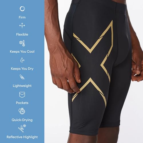 2XU Men's Light Speed Compression Shorts for Running and Active Sports4