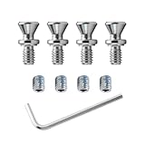 Refrigerator Range Door Handle Fastener WR01X11007 & WR01X11014 3031578 Refrigerator Door Handle Set Screw Fits for GE LG Refrigerator Handle Fastener Replacement Part AP5668500 PS6447735(4 Pack)