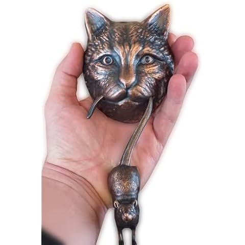 Anatolica Cat and Mouse Door Knocker Cover