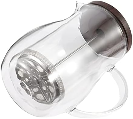 Coffee Press Double Wall Glass Coffee Pot Filter Presses Kettle Tea Press Household Pots (B)