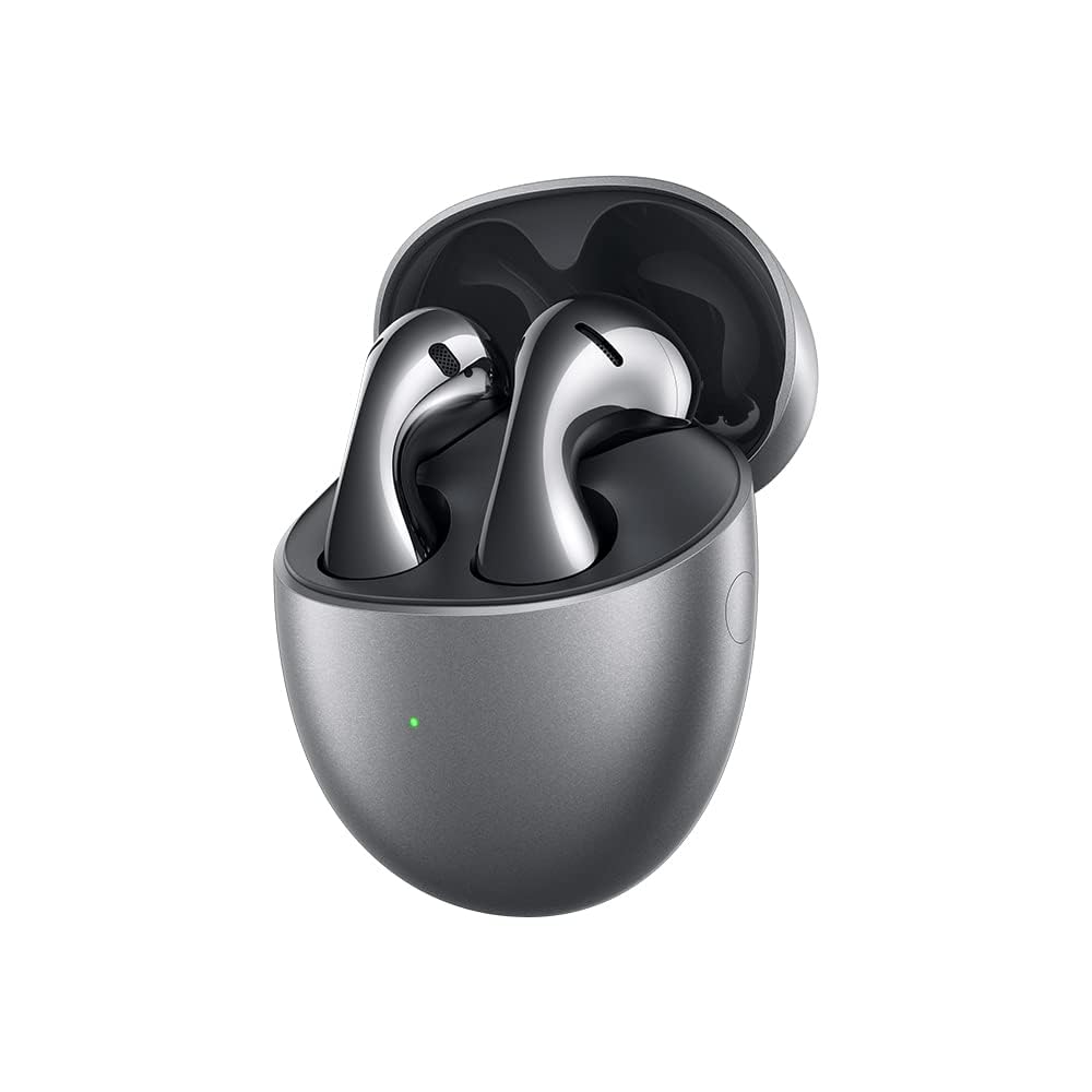HUAWEI FreeBuds 5 écouteurs sans Fil, Bluetooth, avec iOS, Android et Windows, Certifié Hi-Res, Basse puissante, Conception Ouverte pour, Jusqu'à 30 Heures d'autonomie, Étanchéité IPX4, Givre Argenté