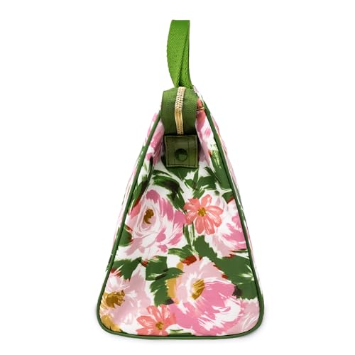 Image of kate spade new york Portable Soft Cooler Lunch Bag, Thermal Tote with Insulated Interior Lining and Storage Pocket, Lunch Tote for Women (Hidden Garden)