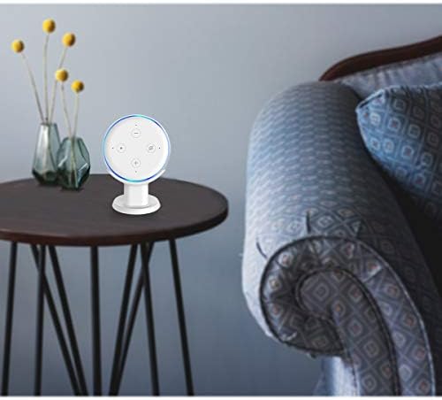 Gelink Dot 3rd Gen Pedestal: Improves Sound Reception and Appearance - Portable Desktop Table Stand Mount Holder for Your Smart Home Voice Assistants (White)