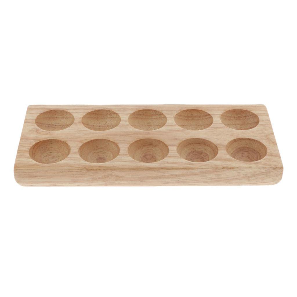 Losa Wooden Essential Oil Display Stand Rack Organizer Shelf Holder 10 Bottles-picture-11