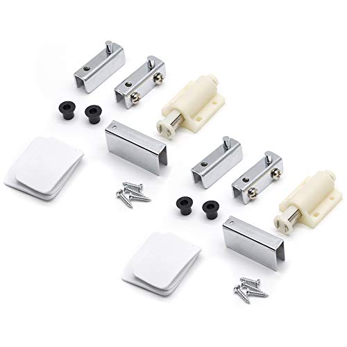 Autoly Cabinet Single Head Magnetic Touch Catch Latch Clamp Set Glass Door Pivot