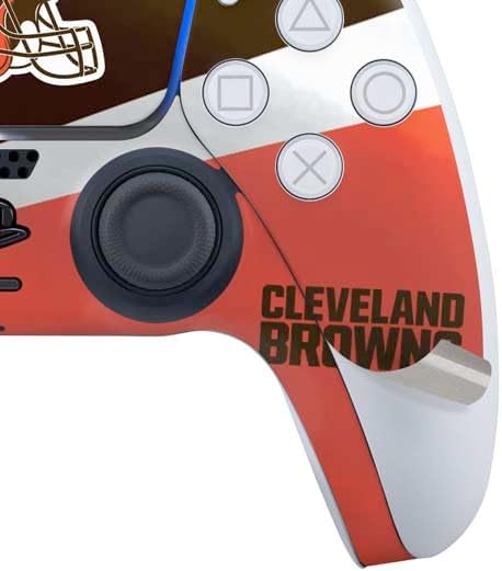 Skinit Decal Gaming Skin Compatible with PS5 Bundle - Officially Licensed NFL Cleveland Browns Design