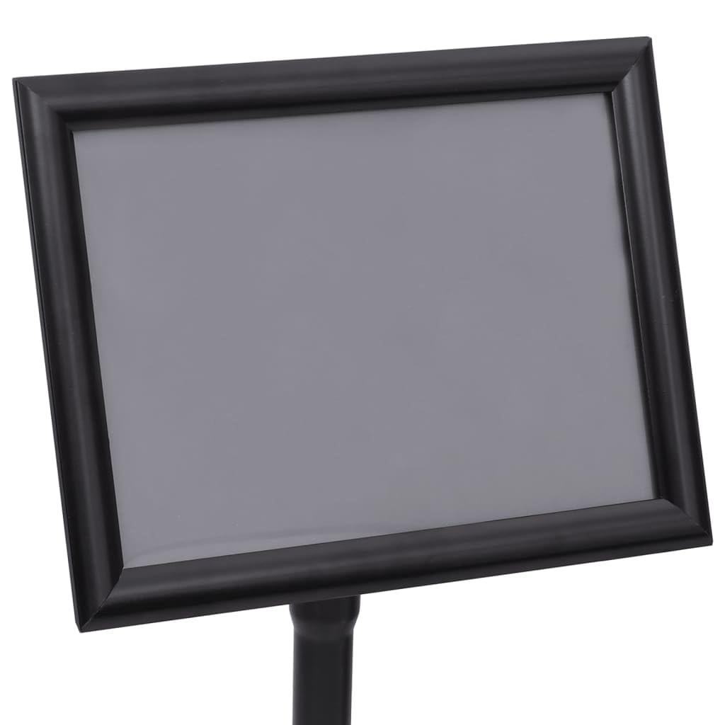 vidaXL Stojak na plakat A4, czarny, stop aluminium
