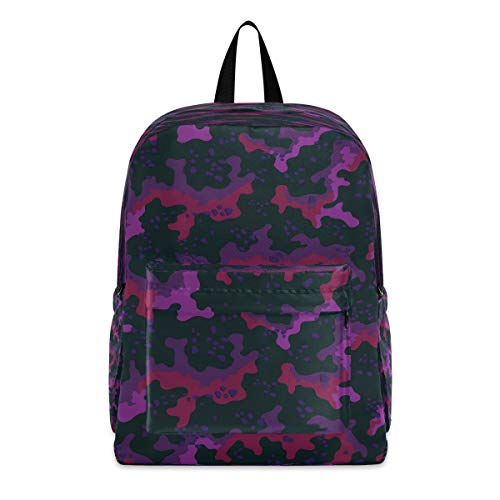 Travel Backpack Unique Abstract Camouflage Pattern Mens Shoulder Backpacks Bag Bookbag Lightweight