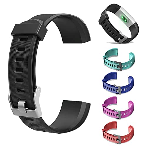 biosa Ersatz-Armbänder für ID115Plus HR Smart Watch, Verstellbare Bänder...