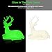 AMOLEN PLA 3D PLA Printer Filament, 1.75mm Glow in The Dark Green PLA Filament for 3D Printing, 1kg(2.2lbs) Spool, Dimensional Accuracy +/- 0.02 mm, Compatible with Most 3D FDM Printer