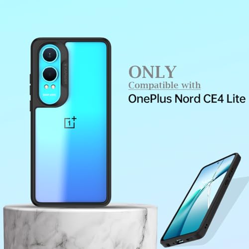 Image of KAPAVER Impulse Series Back Cover Case for OnePlus Nord CE 4 Lite (TPU+PC) (Black)