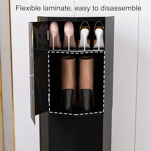 Tour à chaussures rotative en métal au design minimaliste Runder Tower