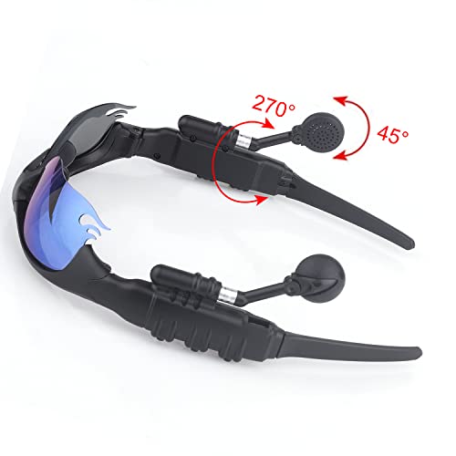 Gelete Smart Bluetooth Sunglasses Audio Sunglasses Smart Glasses For Calls And Music (Black) #TOP2