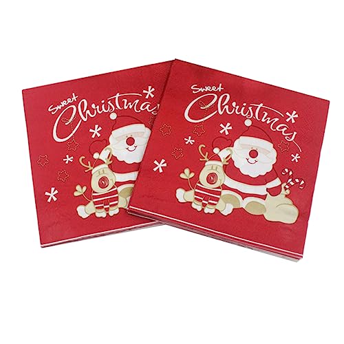 120 serviettes thématiques Père Noël pour simplifier vos fêtes - 6