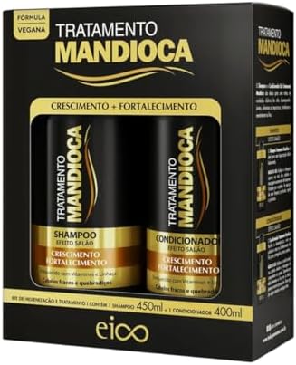 Eico Kit Tratamento Mandioca Shampoo 450ml + Condicionador 400ml