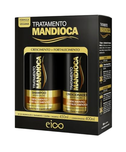 Eico Kit Tratamento Mandioca Shampoo 450ml + Condicionador 400ml