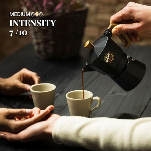 Caffe Vergnano 1882 Espresso Whole Bean Arabica Roast Coffee, 1.1 lb bag - Italian Medium Roast Coffee Beans with notes of Chocolate, Nuts & Caramel, Intensity 7/10-500g Bag