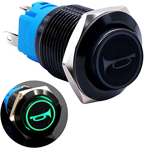 Bouton poussoir momentané 19mm pour tableau de bord auto 12V