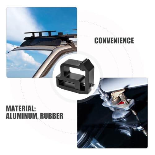 Abrazaderas de montaje para camión SHINEOFI de aluminio negro 3