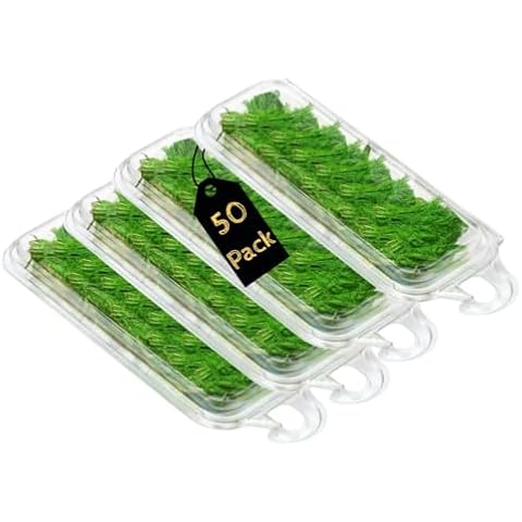 Smygoods Disposable Clear Plastic Clamshell Containers for Herbs, Leak-Proof, Ideal for Food Storage (.25 Oz - Pack of 50) Cover