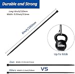 50 Set Cable Zip Tie Self Adhesive Mounts Kit with 6" Zip Ties, 3/4" Wire Holders Squares, Screws - Sticky Wire Fasteners Cable Clips Management Anchors Organizer