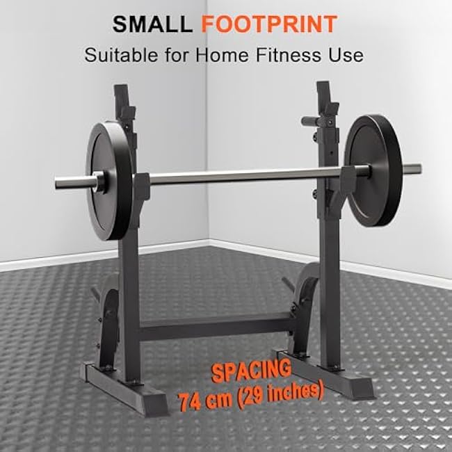 BARWING Bench Press Rack,Squat Rack, Barbell Rack- Adjustable Multi-Functional Squat Stand for Bench Press, weight bench rack, Easy to Assemble Home Gym Equipment,350lbs