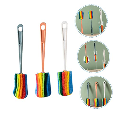 CLISPEED 9 Peças Escova De Limpeza Escova De Limpeza Escova De Garrafa Portátil Escova De Lavagem De