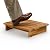 TINAMO 3.5" Acacia Wood One Step Stool for Adults (No Assemble Required)- 500 Lbs Wooden Step Stools Heavy Duty for High Bed Riser, Bathroom, Bedroom - Small Stepping Stool for Elderly, Seniors, Kids