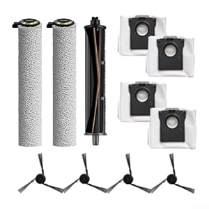 Mikrofaser Wischtuch Ersatzset für MOVA Saugroboter inklusive Z5 Z5 Pro Z50 Ultra für G20 mit Hauptbürste Seitenbürsten Tücher und Beutel
